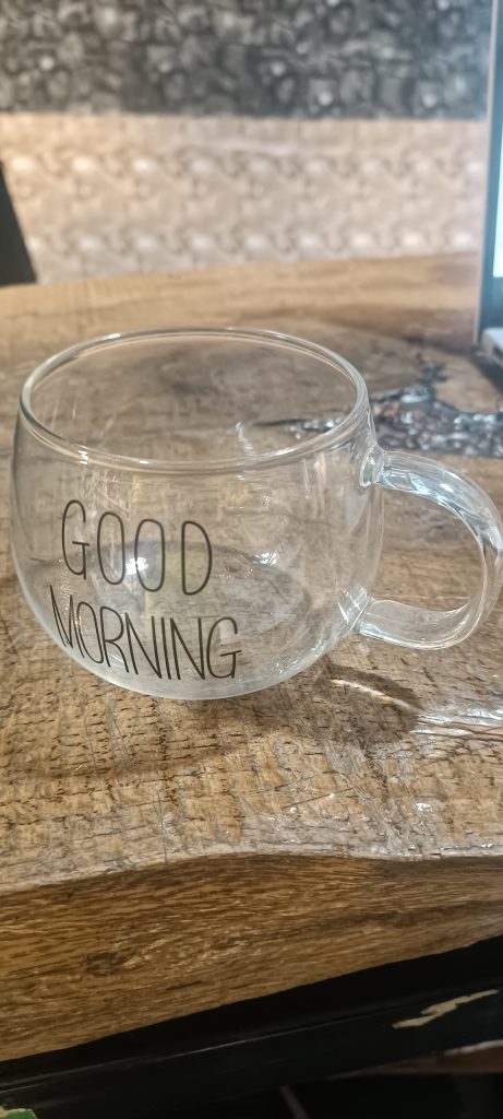 لیوان کاپوچینو هز جنس پیرکس مدل گود مورنینگ